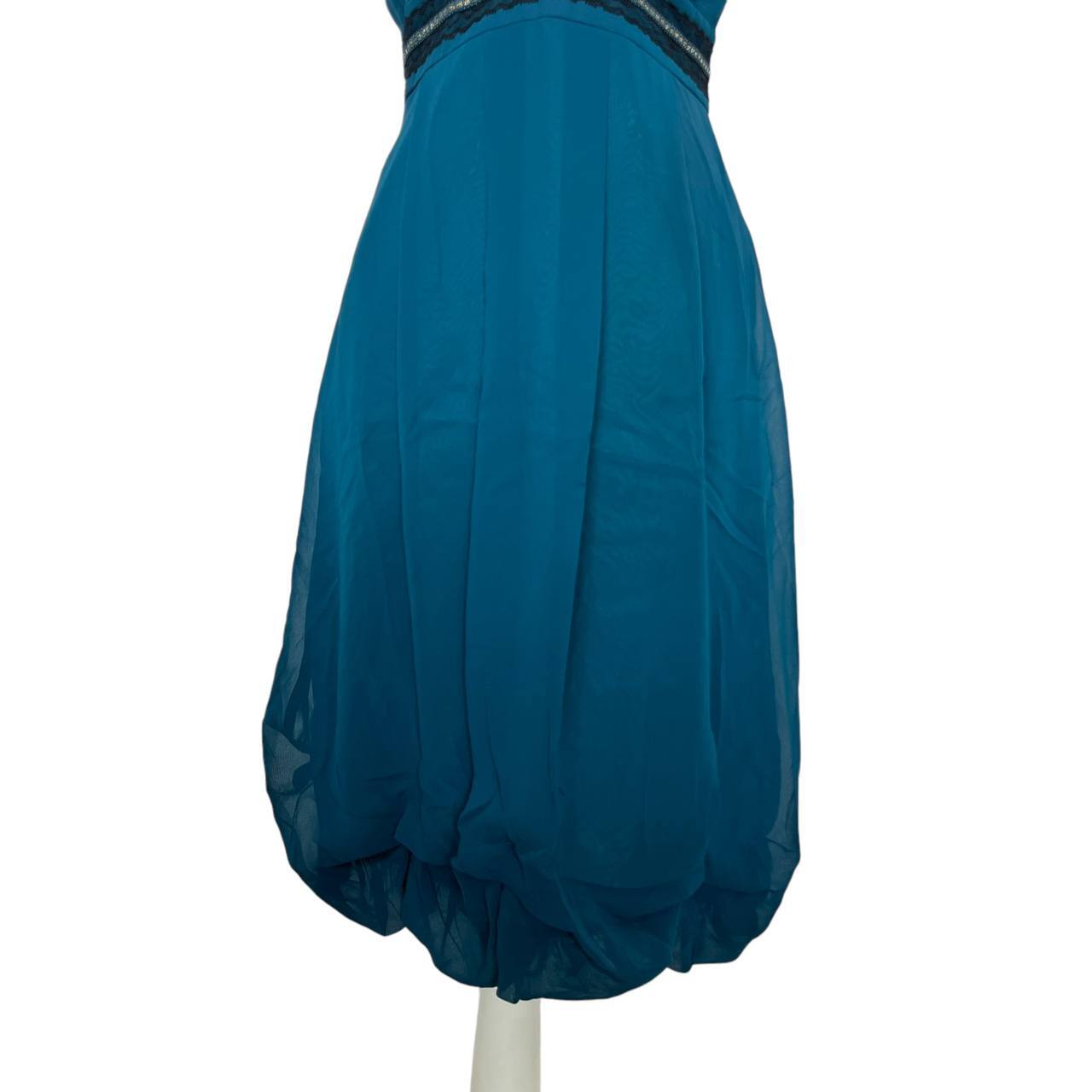 Teal Bubble Hem
