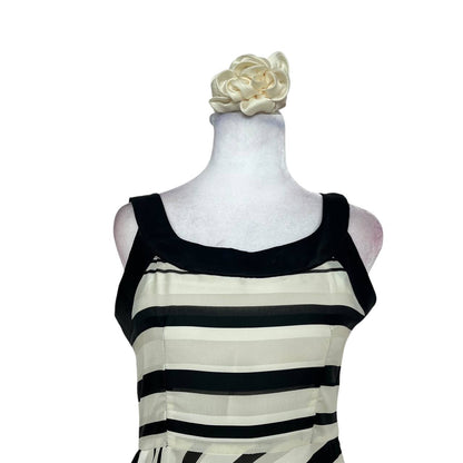 Striped Fit and Flare Dress