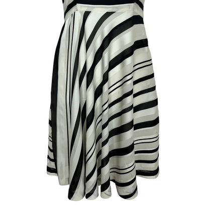 Striped Fit and Flare Dress