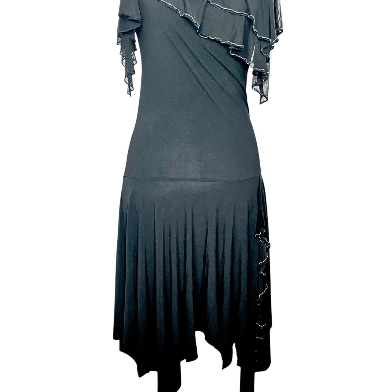 Elegant Black Cold-Shoulder Dress