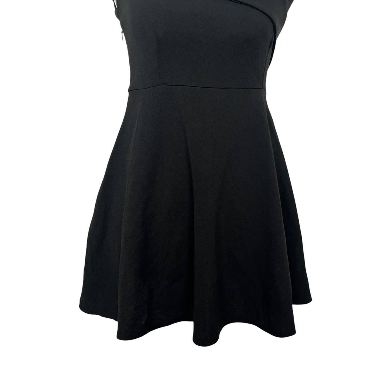 Black Dress  Floral Detail