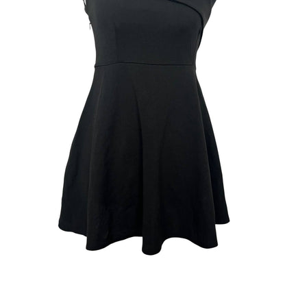 Black Dress  Floral Detail