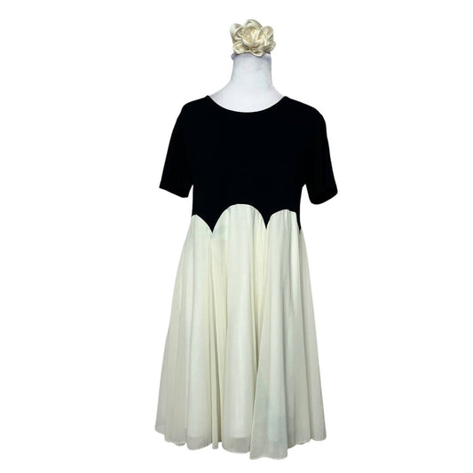 Black and White A-Line Dress