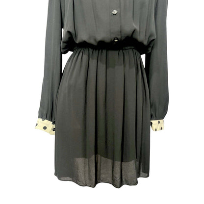 Vintage A-Line Dress with Elastic Waist