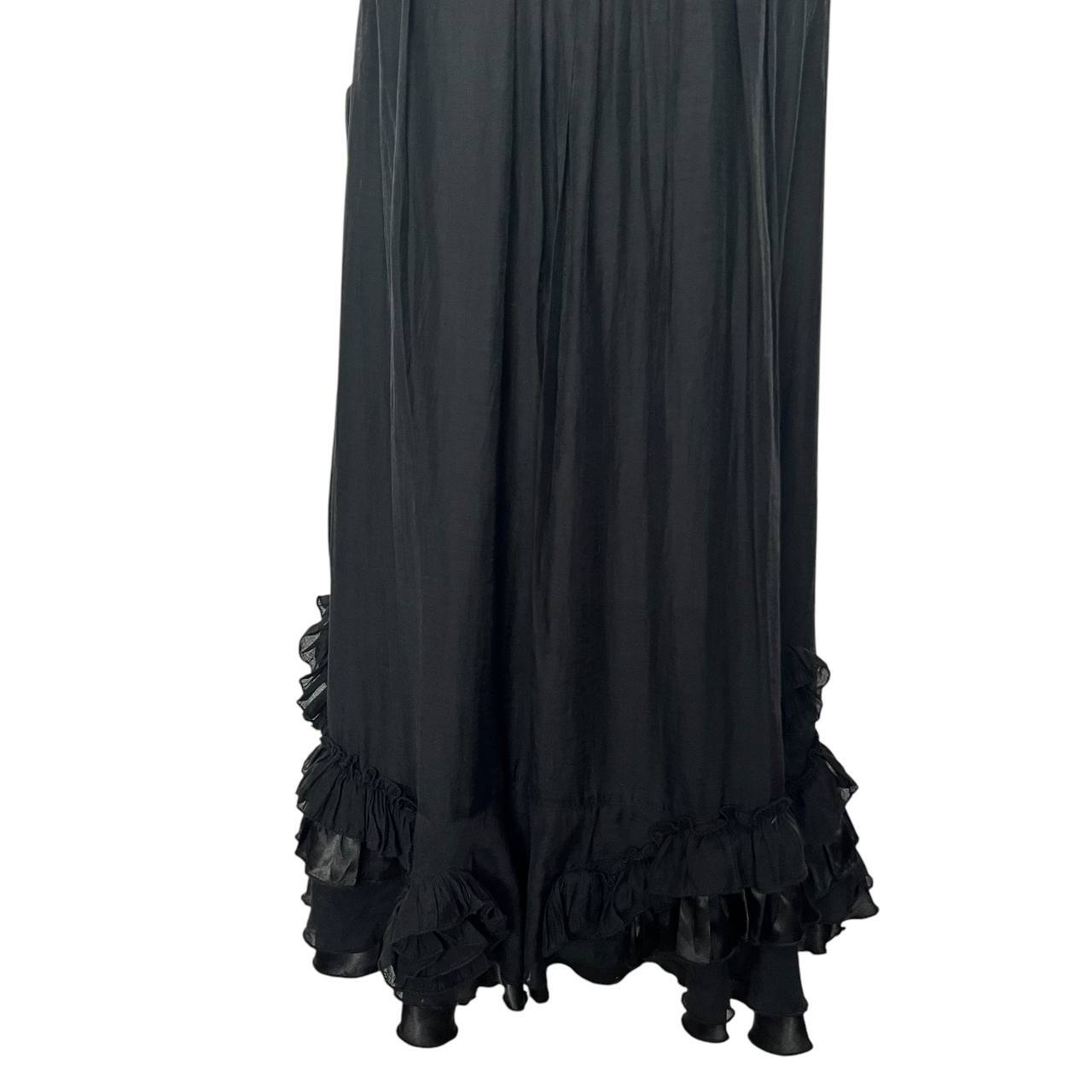 Black Sleeveless Ruffled Dress