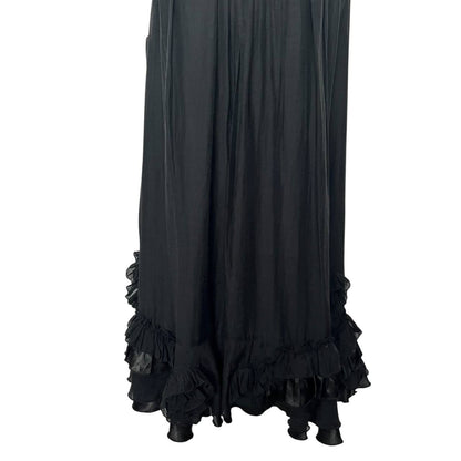 Black Sleeveless Ruffled Dress