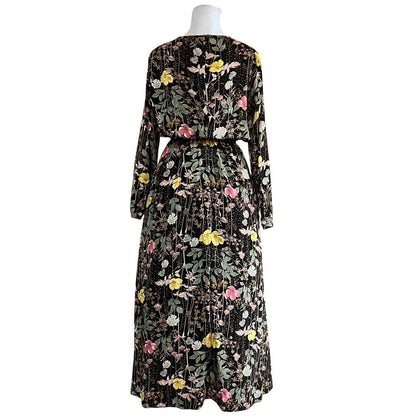 Floral Print Asymmetrical Hem Dress