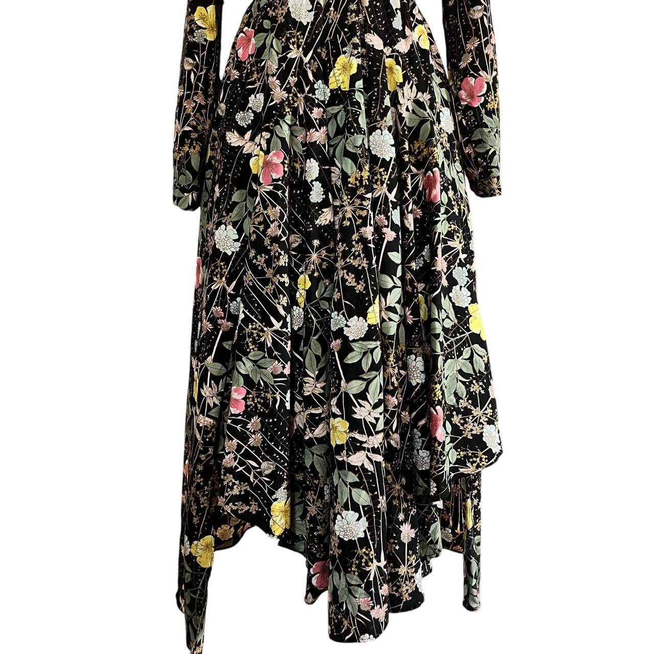 Floral Print Asymmetrical Hem Dress