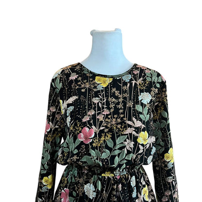 Floral Print Asymmetrical Hem Dress
