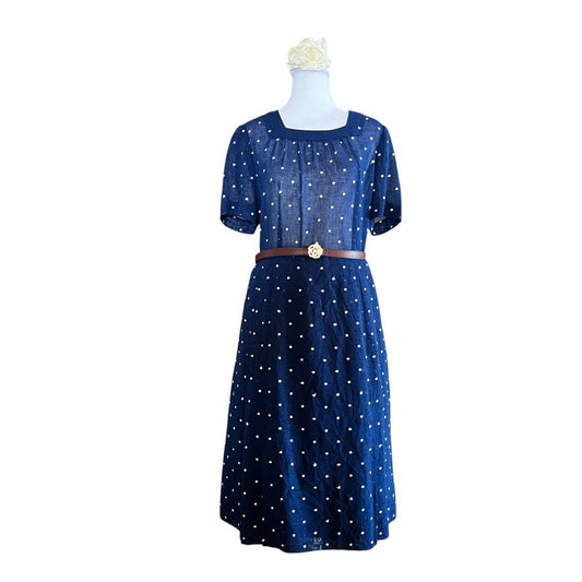 Blue Polka Dot Dress