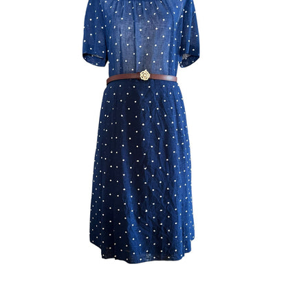 Blue Polka Dot Dress