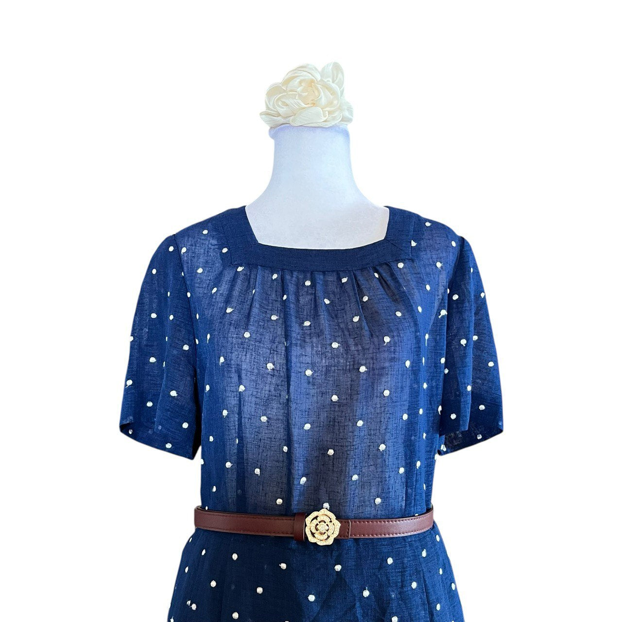 Blue Polka Dot Dress