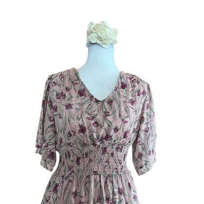 Lily Print Floral Maxi Dress