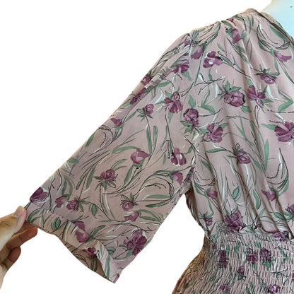 Lily Print Floral Maxi Dress