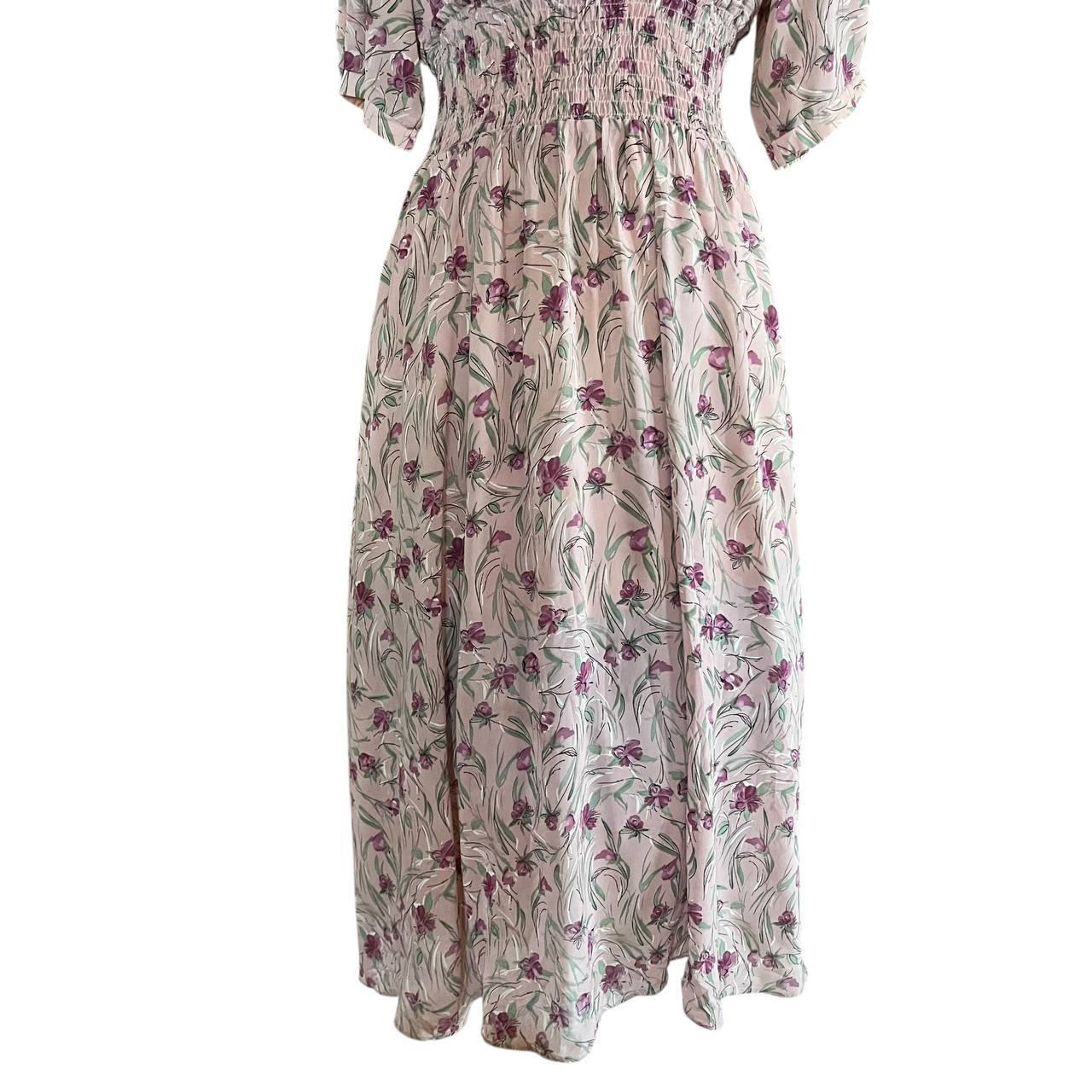 Lily Print Floral Maxi Dress