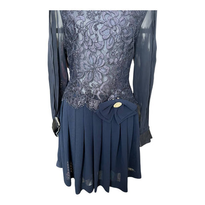 Vintage Blue Lace Dress