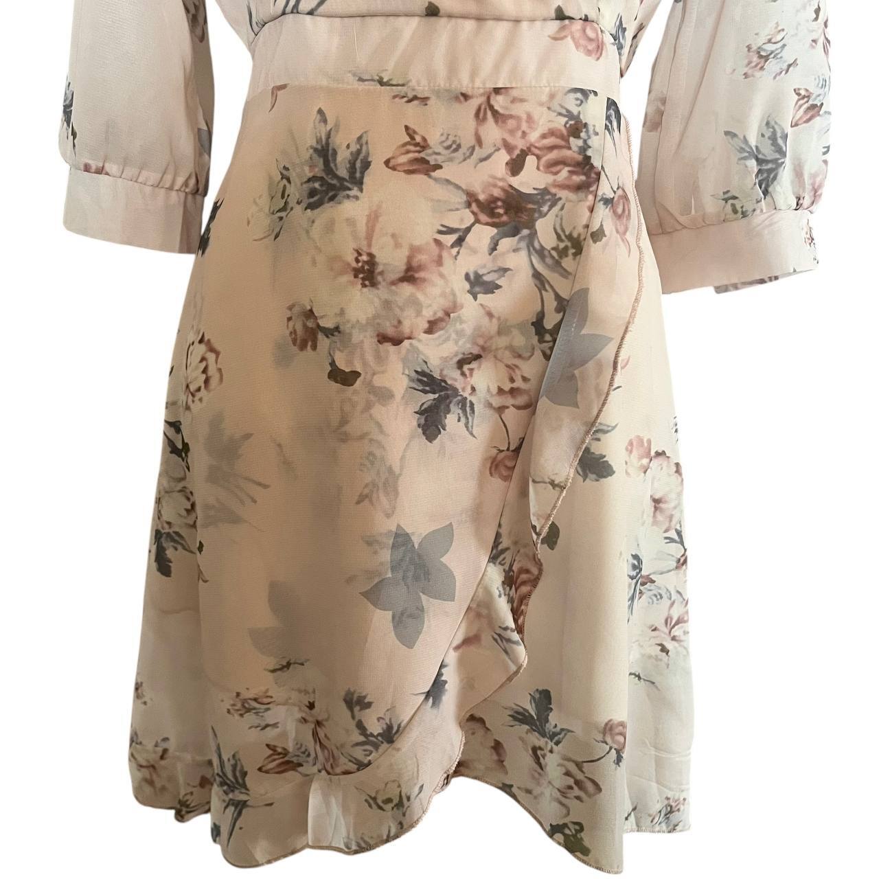 Elegant Floral Ruffle Dress