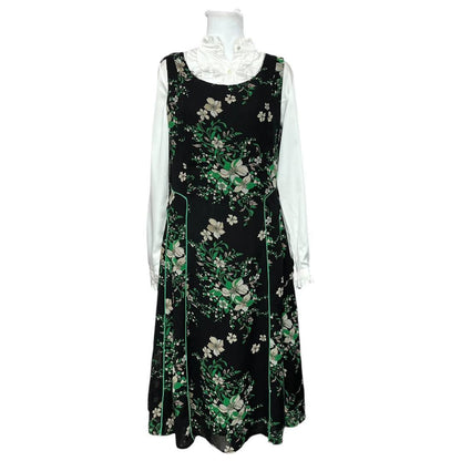 vintage 1970s floral dress