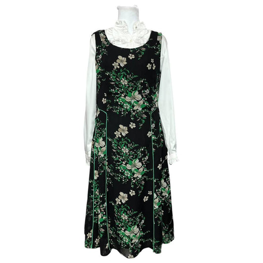 vintage 1970s floral dress