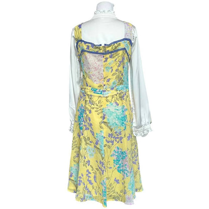 Vintage Yellow Pinafore Dress