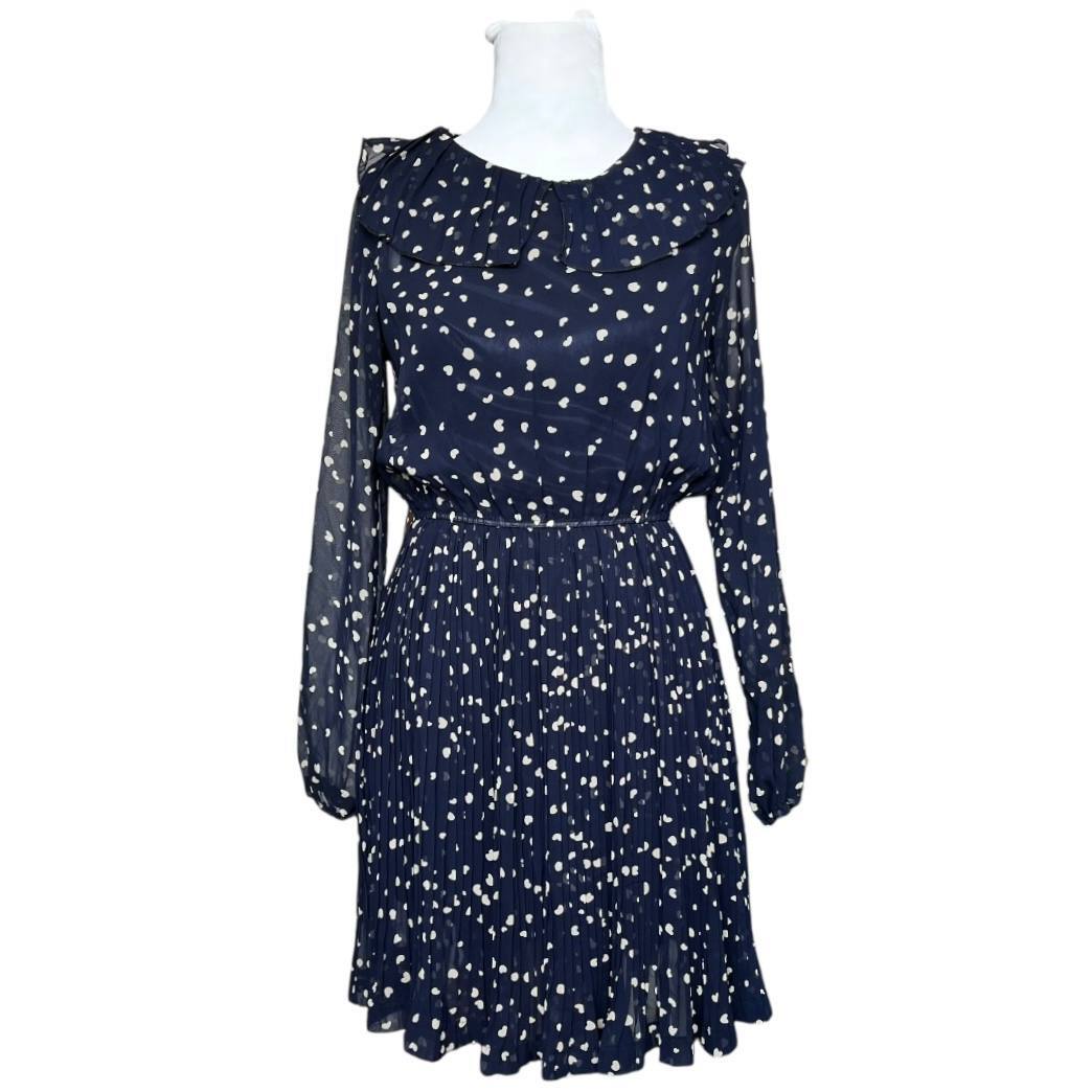 Navy Blue Polka Dot Dress