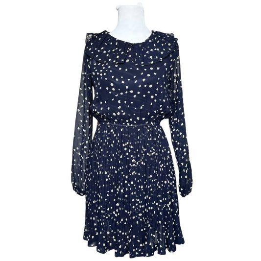 Navy Blue Polka Dot Dress