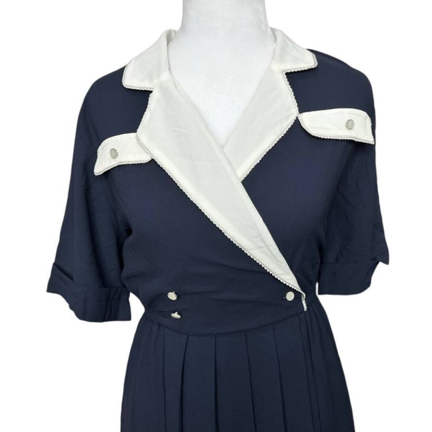 Vintage Blue White Dress