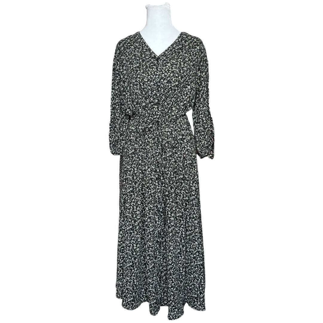 Black & White Floral Maxi Dress