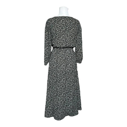 Black & White Floral Maxi Dress