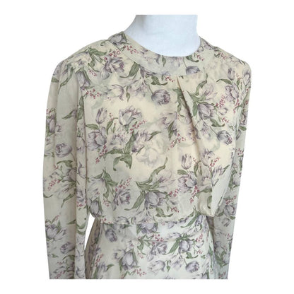 Floral Print High Neck Mini Dress