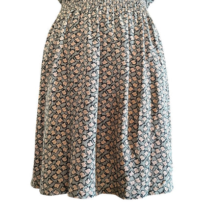 Floral Dress with Lace Collar