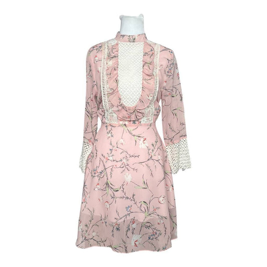 Elegant Pink Floral Dress