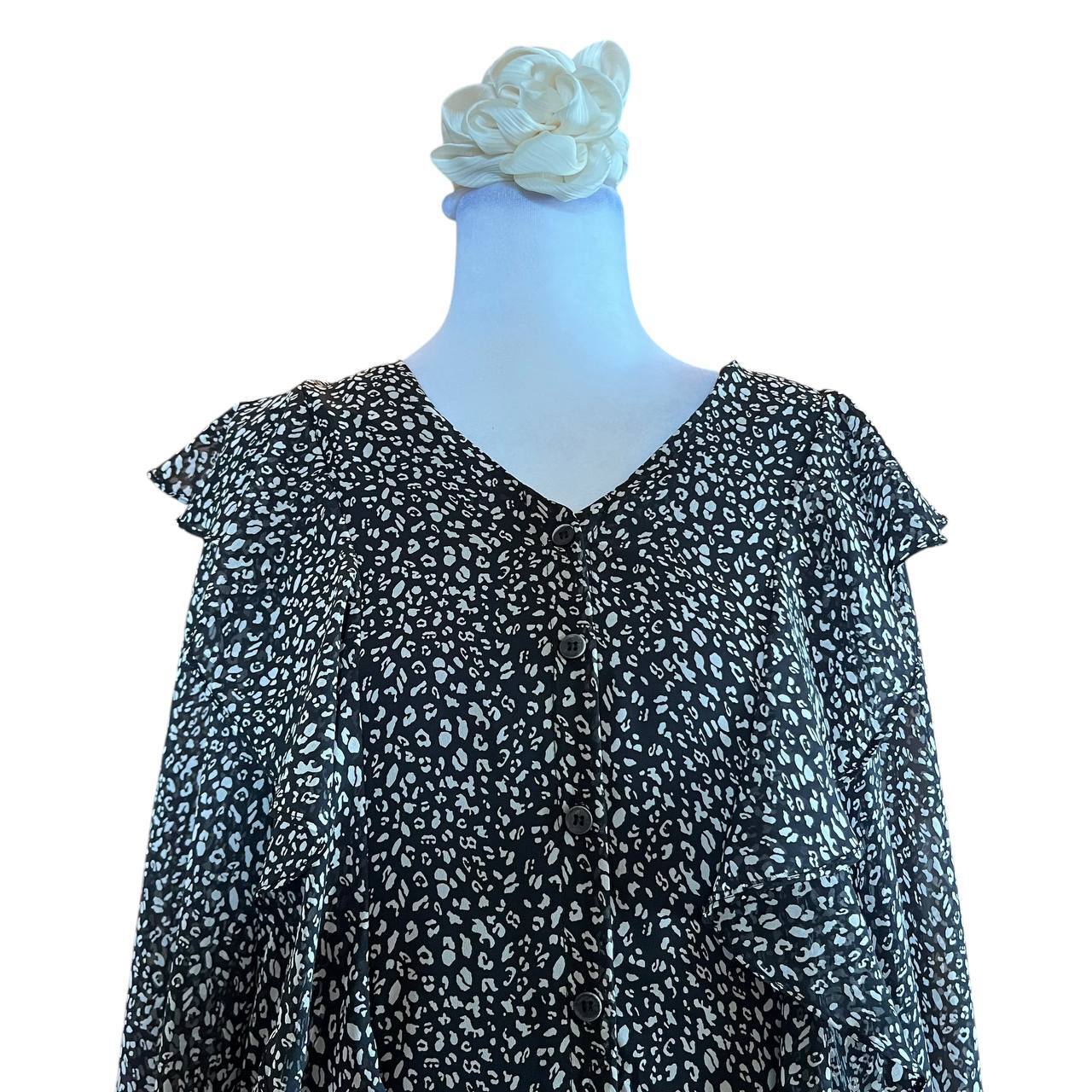 Black Leopard Print Maxi Dress