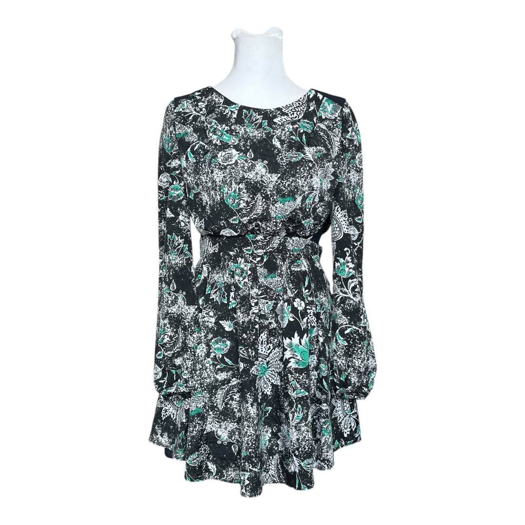 Floral Mini Long-Sleeved Dress