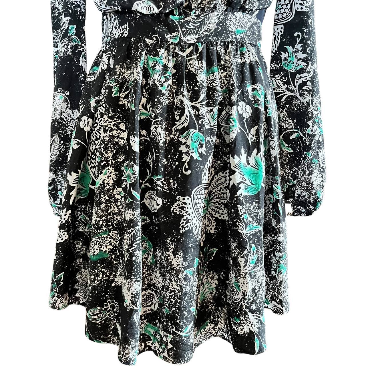 Floral Mini Long-Sleeved Dress