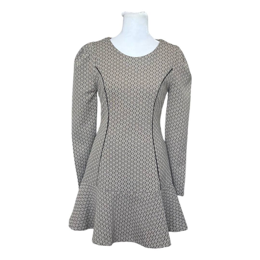 Geometric Flute Mini Dress