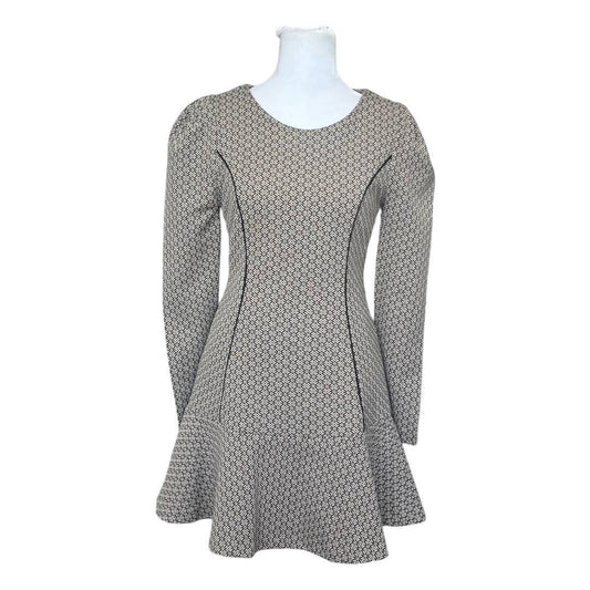 Geometric Flute Mini Dress