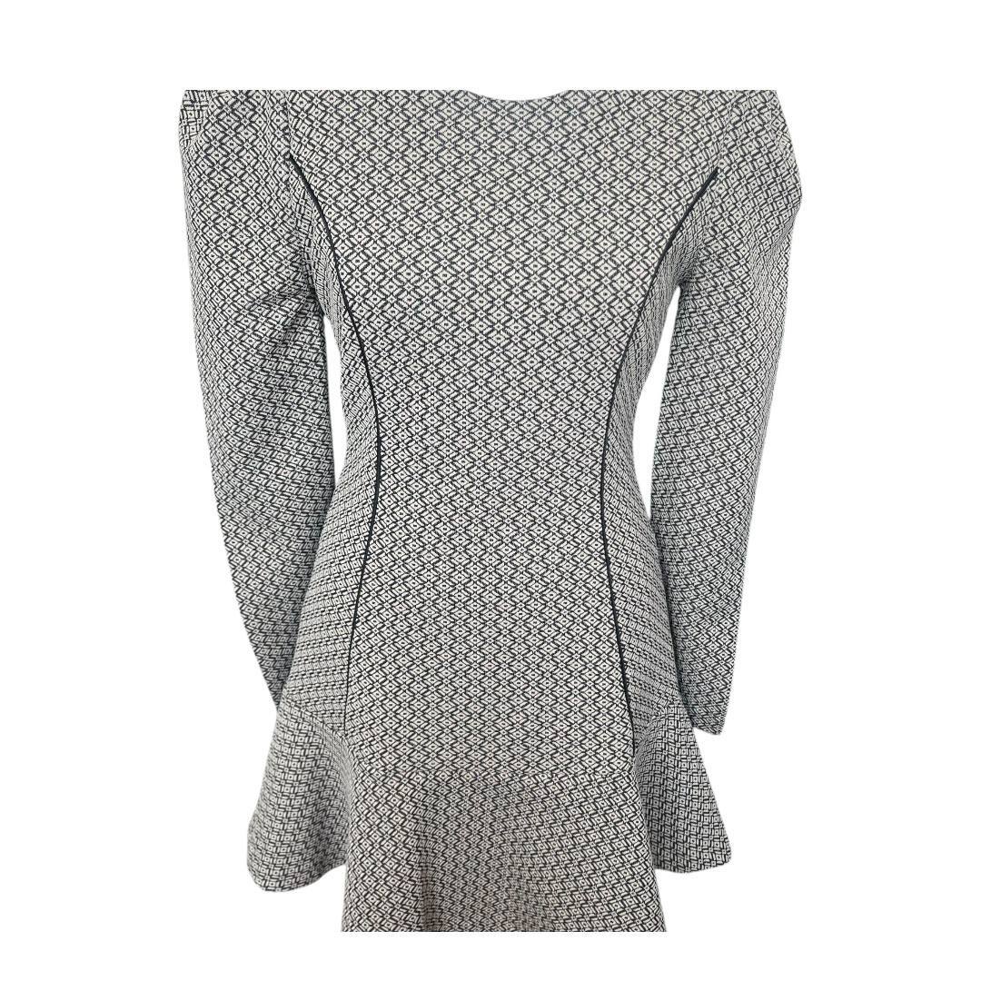 Geometric Flute Mini Dress