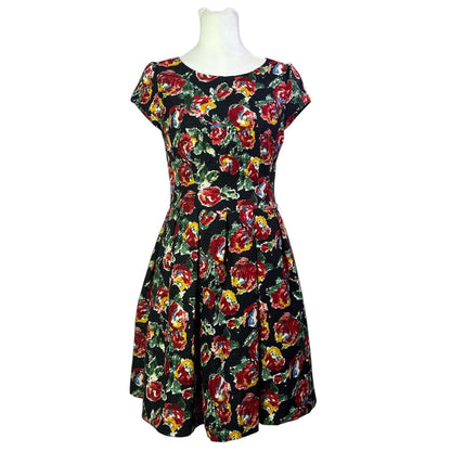 Floral Black Dress Blooms