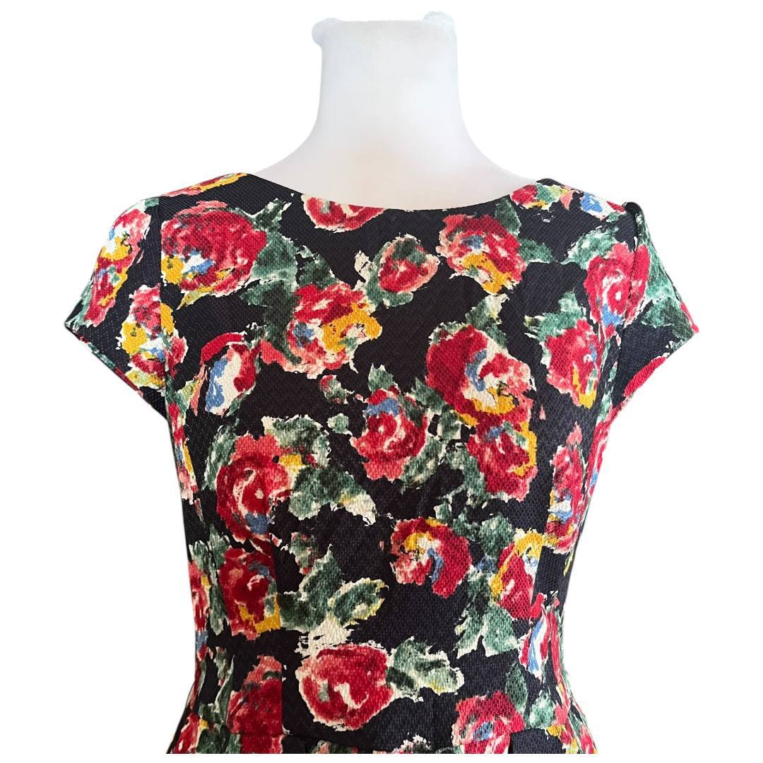Floral Black Dress Blooms