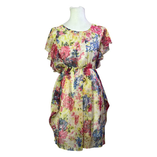 Floral Cinched Waist Dress