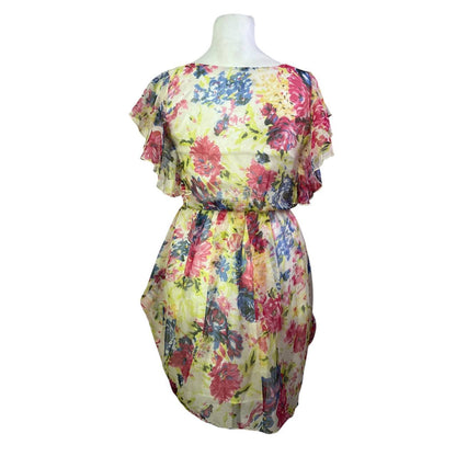 Floral Cinched Waist Dress