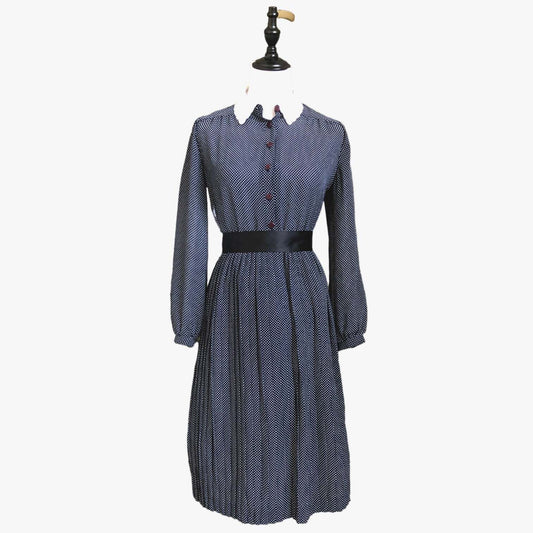 Vintage Blue Collared Dress