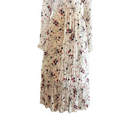 Floral Long-Sleeved Maxi Dress