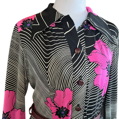 Vintage Pink Floral Dress