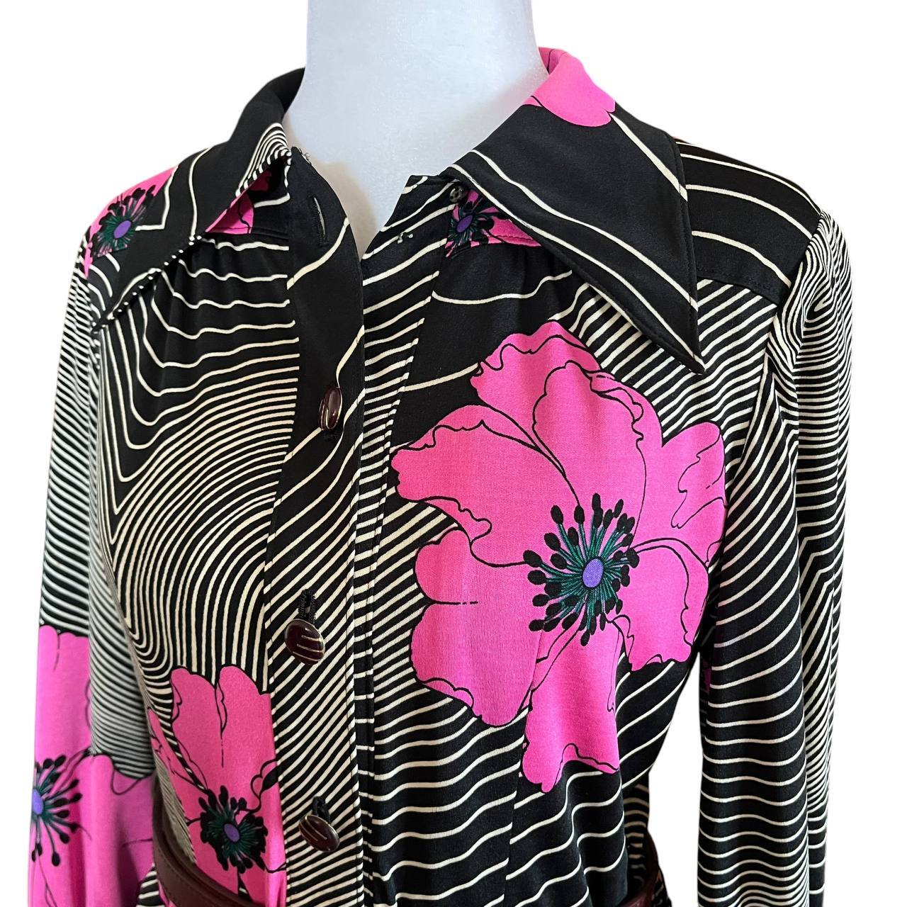 Vintage Pink Floral Dress
