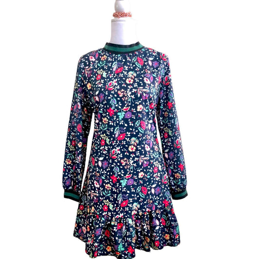Mini Floral Flared Skirt Dress