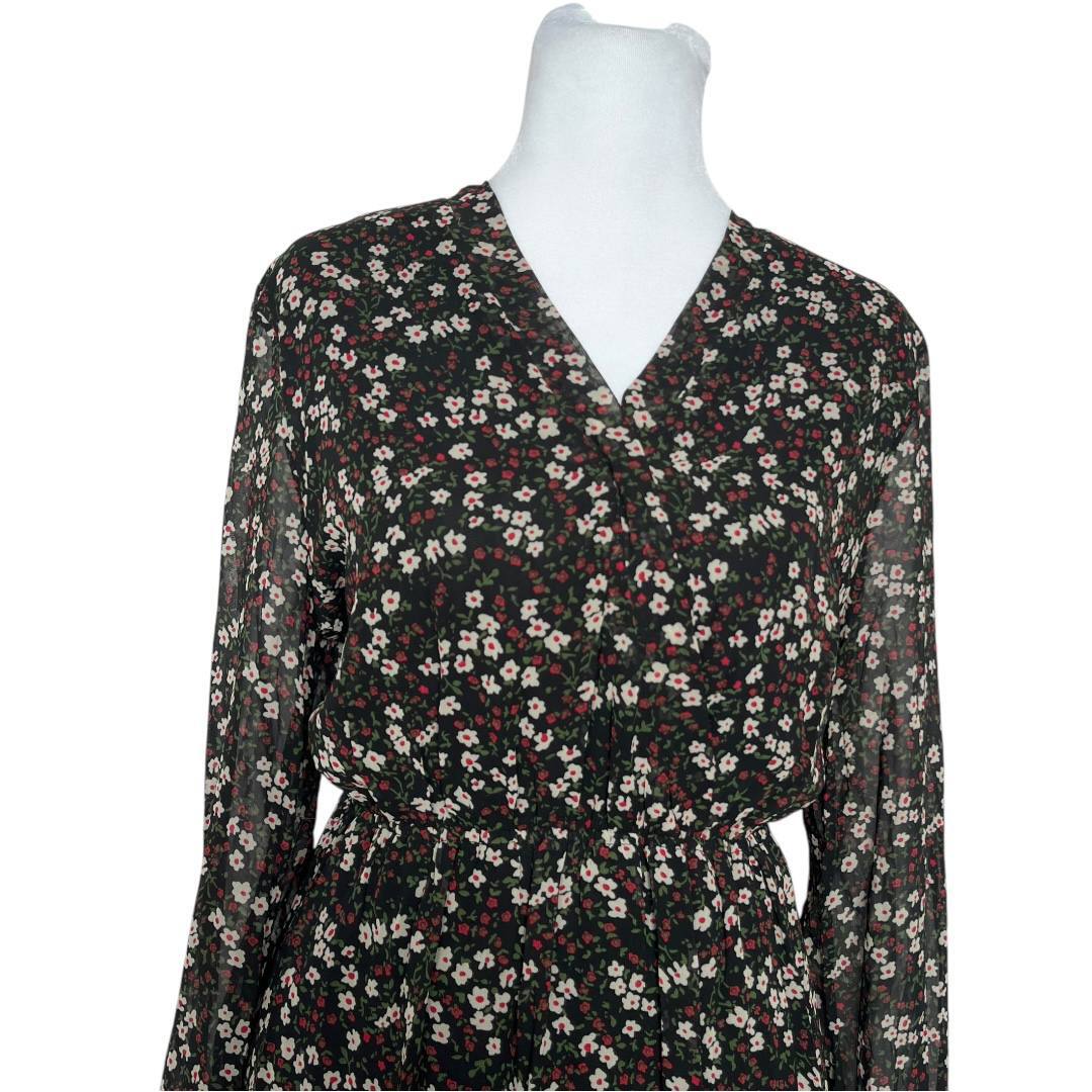 Black Floral Maxi Dress