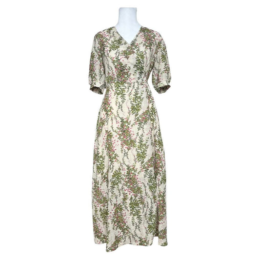 Vintage Bohemian Floral Maxi Dress