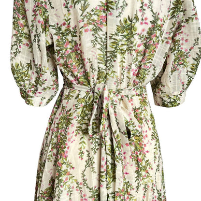 Vintage Bohemian Floral Maxi Dress